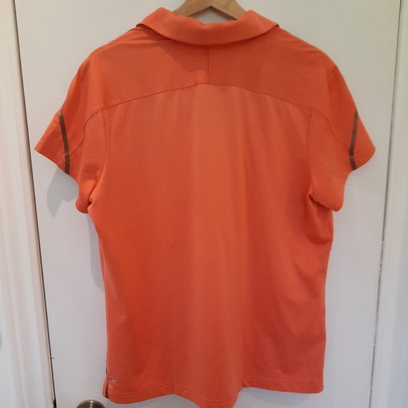Adidas ⛳ Women's Coral Pink Golf Shirt, Size XL - Picture 2 of 10